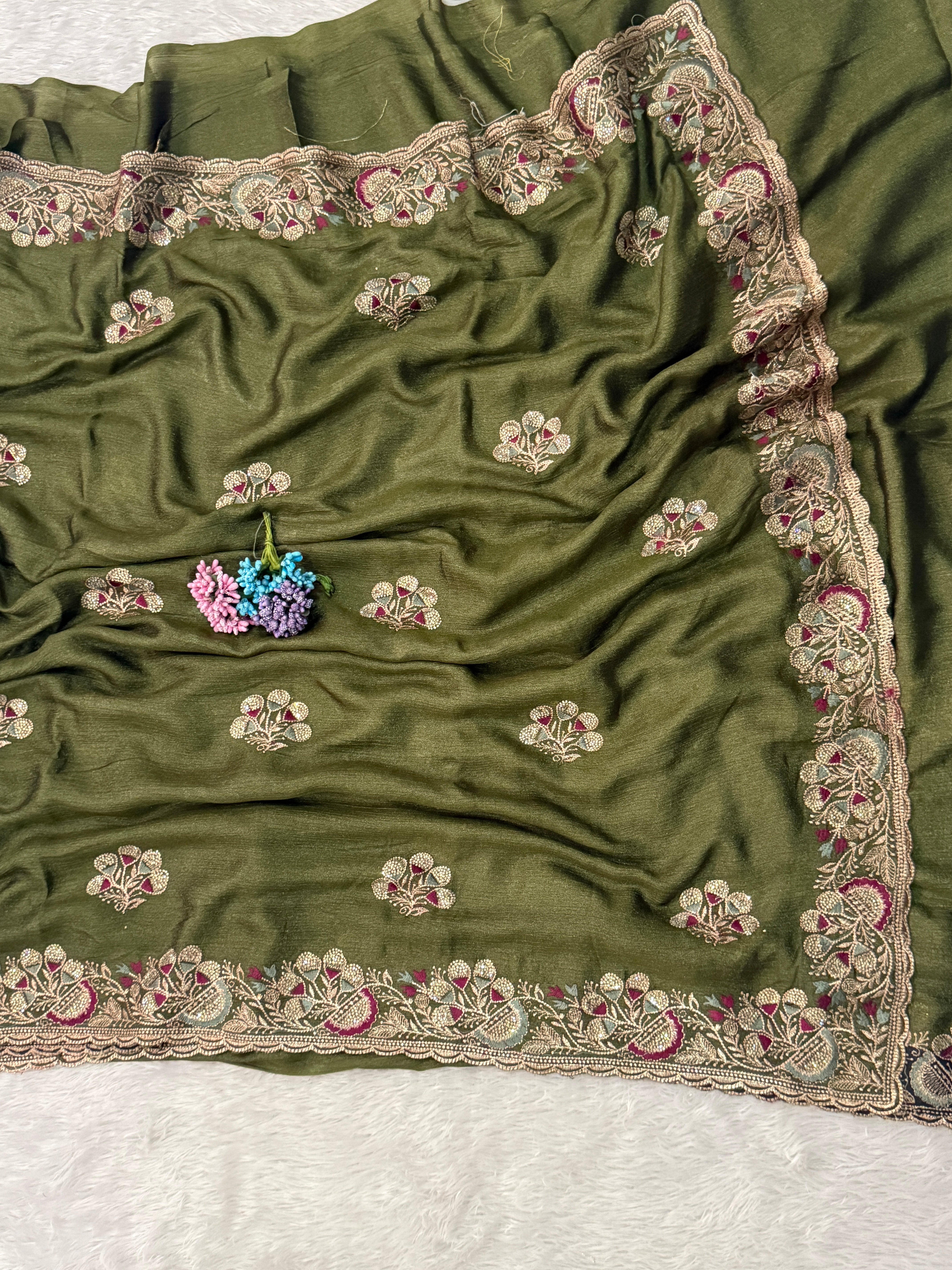 mehndi sarees